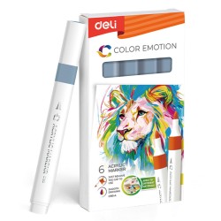 Marker Acrilic Gri Inchis Color Emotion Deli