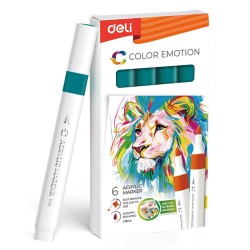 Marker Acrilic Verde Turcoaz Color Emotion Deli