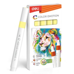 Marker Acrilic Galben Lamaie Color Emotion Deli