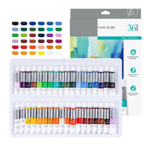 Guase 36 Culori 12 Ml Dmast By Pebeo