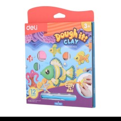 PLASTILINA 12 CULORI 240G DELI