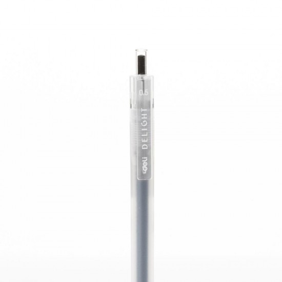 PIX CU GEL CU MECANISM 0.5MM NEGRU DELIGHT DELI