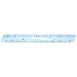 RIGLA 30CM ALBASTRA TRANSPARENTA DELI