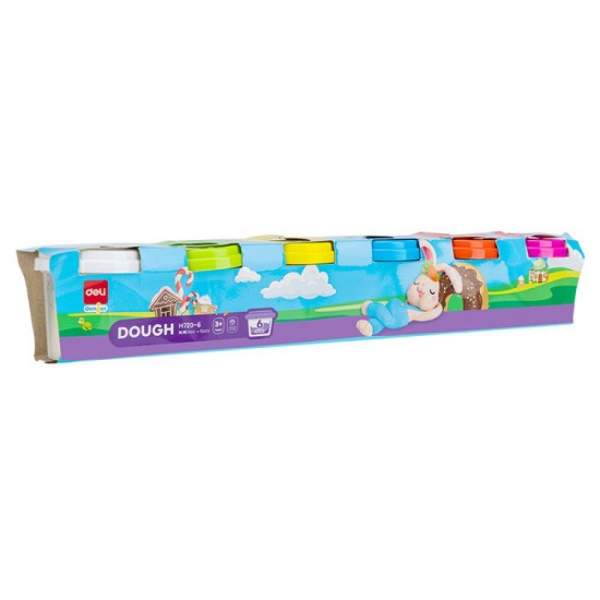 PLASTILINA MODELAJ 6 CULORI X 100G DELI