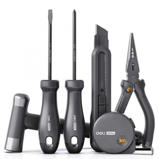 Trusa Scule 6 Piese De Baza Negru Home Series Deli