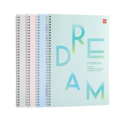 CAIET SPIRA A4 60 FILE DICTANDO 70G COPERTA CARTON DELI