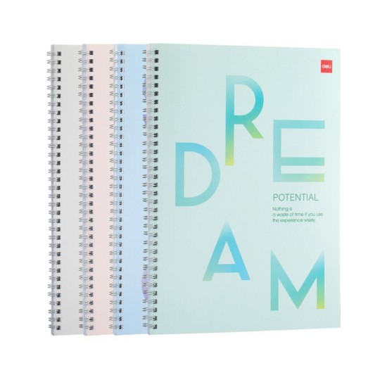 CAIET SPIRA A4 60 FILE DICTANDO 70G COPERTA CARTON DELI