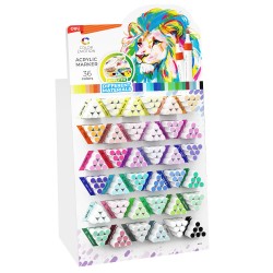 Display 216 Buc Marker Acrilic Color Emotion Deli