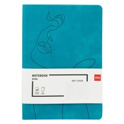 CAIET BIROU A5 96 FILE 80G DICTANDO COPERTA PIELE TURCOAZ N126L DELI