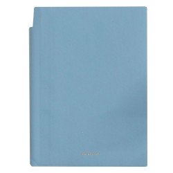 CAIET BIROU A5 112 FILE 80G DICTANDO COPERTA PIELE ALBASTRU N141L DELI