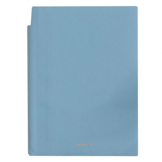 CAIET BIROU A5 112 FILE 80G DICTANDO COPERTA PIELE ALBASTRU N141L DELI