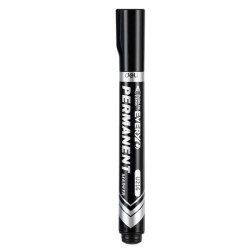 MARKER PERMANENT NEGRU VARF ROTUND 2.5MM DELI