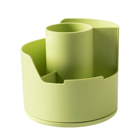 Suport Rotativ Instrumente De Scris 4 Compartimente Vernil Longreen Plastic Reciclat Deli