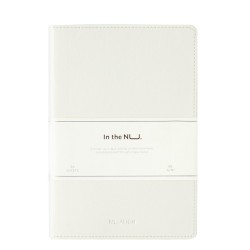 Caiet Birou A5 96 File Dictando Coperta Imitatie Piele Alb Deli