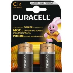 Baterii R14(c) Alcaline Duracell 2buc/blister
