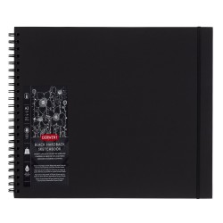Caiet Spira Pentru Schite Si Desen A3 40 File 200g Hartie Neagra Professional Derwent