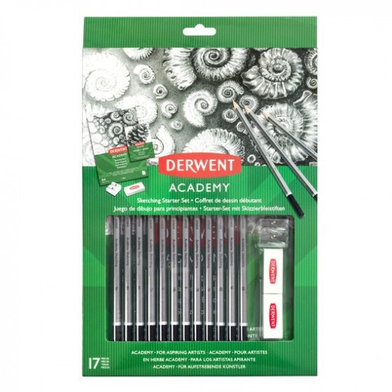 Set Creioane Grafit 6b-5h Pentru Incepatori Derwent Academy