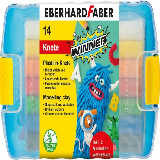 Plastilina 10 Culori Cutie Plastic Faber-castell