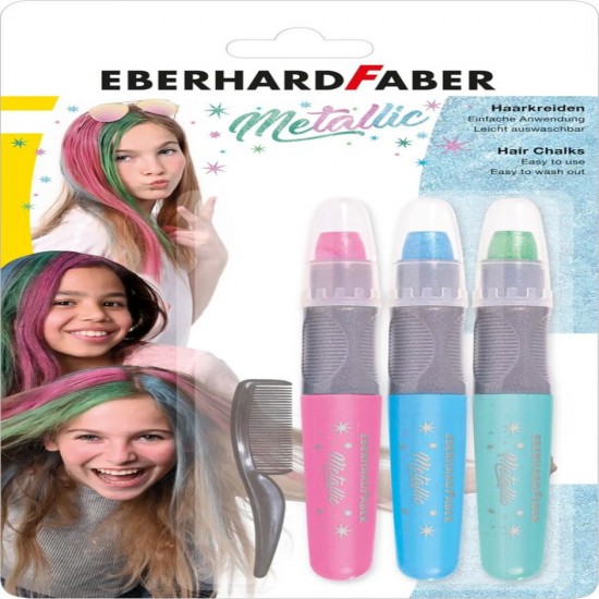 Set Colorare Par Creioane Metalizate + Pieptan Faber-castell