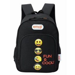 Ghiozdan Clasa 0 Emoji Classic 2 Fermoare Negru Pigna