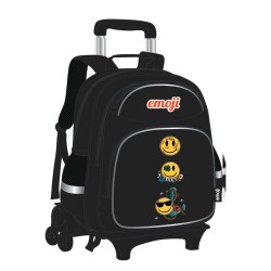 Ghiozdan Troller Gimnaziu Emoji Negru Pigna