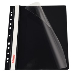Dosar Plastic Cu Sina Si Multiperforatii Negru Esselte