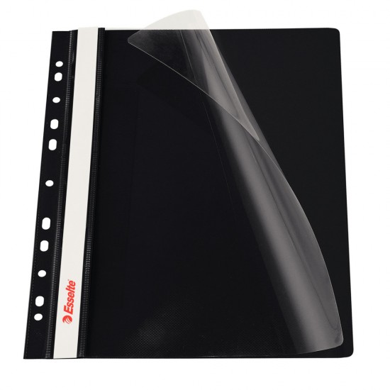 Dosar Plastic Cu Sina Si Multiperforatii Negru 10/set Esselte