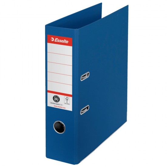 Biblioraft Carton Reciclat 7.5cm Albastru Nr1 Power Fsc Esselte