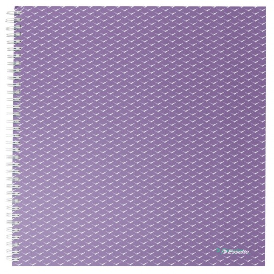 Caiet Birou Spira A4 80 File Aritmetica Lavanda Coperta Carton Colour'breeze Esselte