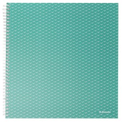 Caiet Birou Spira A4 80 File Dictando Verde Coperta Carton Colour'breeze Esselte