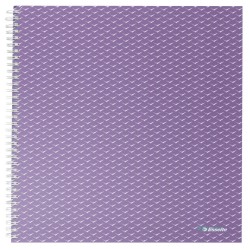 Caiet Birou Spira A4 80 File Dictando Lavanda Coperta Carton Colour'breeze Esselte