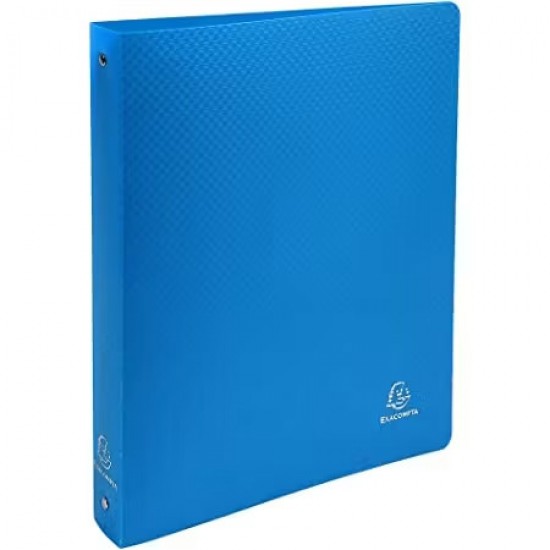 Caiet Mecanic A4+ 4 Inele 30mm/40mm Cop. Flex. Albastru Exacompt
