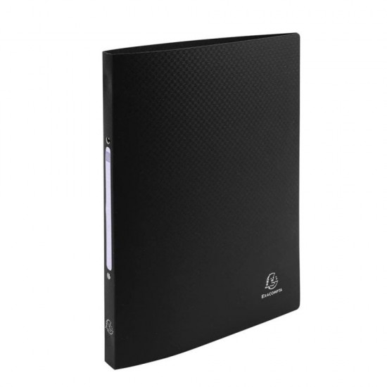 Caiet Mecanic A4 2 Inele 15mm/20mm Cop. Flex. Negru Exacompta