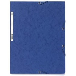 Mapa Carton Cu Elastic 400g Albastra Exacompta