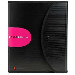 Mapa Conferinta Cu 6 Compart. Si Bloc Notes Neagra Exacompta