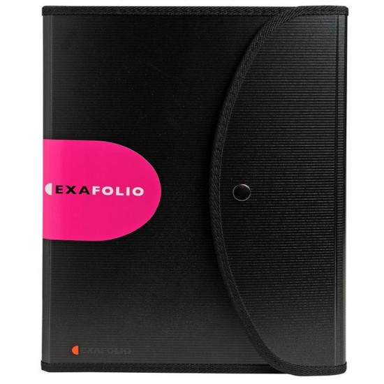 Mapa Conferinta Cu 6 Compart. Si Bloc Notes Neagra Exacompta