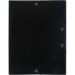 Mapa Plastic Cu Elastic A4 Negru Exacompta