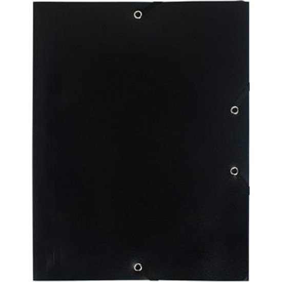 Mapa Plastic Cu Elastic A4 Negru Exacompta
