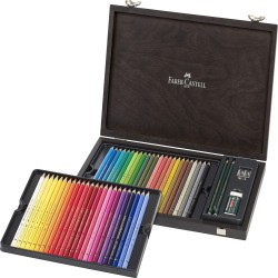 Cutie Lemn 48 Creioane Colorate Polychromos Faber-castell