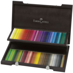 Cutie Lemn 120 Creioane Colorate Polychromos Faber-castell