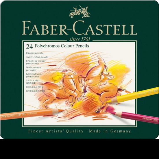 CREIOANE COLORATE 24 CULORI POLYCHROMOS FABER-CASTELL