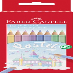 Creioane Colorate Pastel 10 Culori Faber-castell