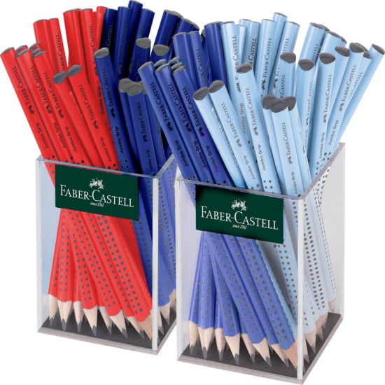 Creion Grafit Fara Guma Jumbo Grip 2 X 36 Cutie Plastic 2024 Faber-castell