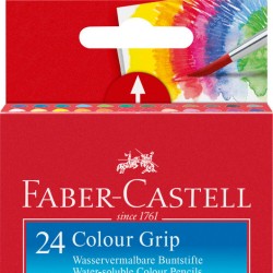 CREIOANE COLORATE 24 CULORI GRIP 2001 FABER-CASTELL