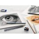 Creion Grafit Goldfaber 1221 Faber-Castell, Mina 4H, Hexagonal, Fara Guma de Sters, Creioane Grafit, Creioane 4H, Creion 4H, Creion Clasic, Creioane Clasice, Creioane Schitat, Creion Schita, Creion Desen, Creioane Desen, Creion pentru Desen