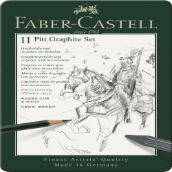 Set Pitt Monochrome Grafit 11 Buc Faber-castell