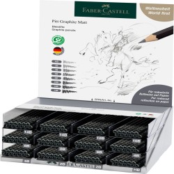 Display 144 Buc Creion Grafit Mat Pitt Faber-castell