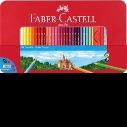 CREIOANE COLORATE 60 CULORI CUTIE METAL FABER-CASTELL