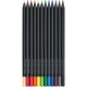 Set 12 Creioane Colorate Faber-Castell Black Edition, Triunghiulare, Lemn Negru, Creioane Faber Castell Black Edition, Creioane Colorate Black Edition, Creioane Colorate Corp Negru, Creioane Colorate Triunghiulare, Creioane Colorate Rezistente