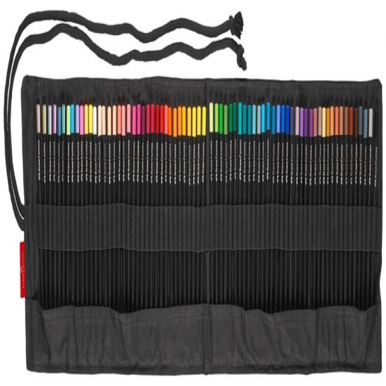 Rollup 72 Creioane Colorate Black Edition Faber-castell